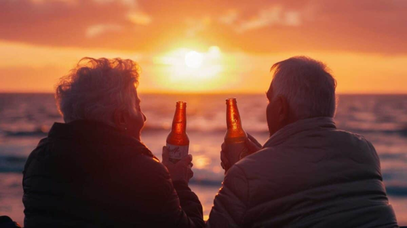 Выпивающие вместе супруги прожили дольше, чем трезвенники и пары с одним пьющим партнером